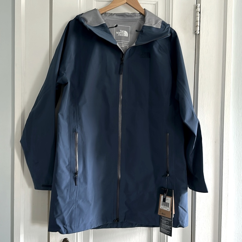 NWT The North Face Women’s Dryzzle FutureLight Waterproof Jacket Navy Blue - XL